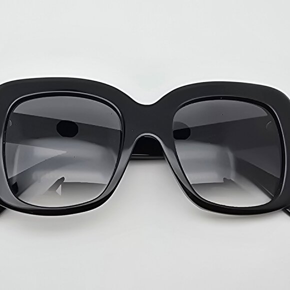 Celine CL41433/S 807 Black Frame Grey Gradient Lens Oversized Sunglasses w/ Case - Picture 11 of 15